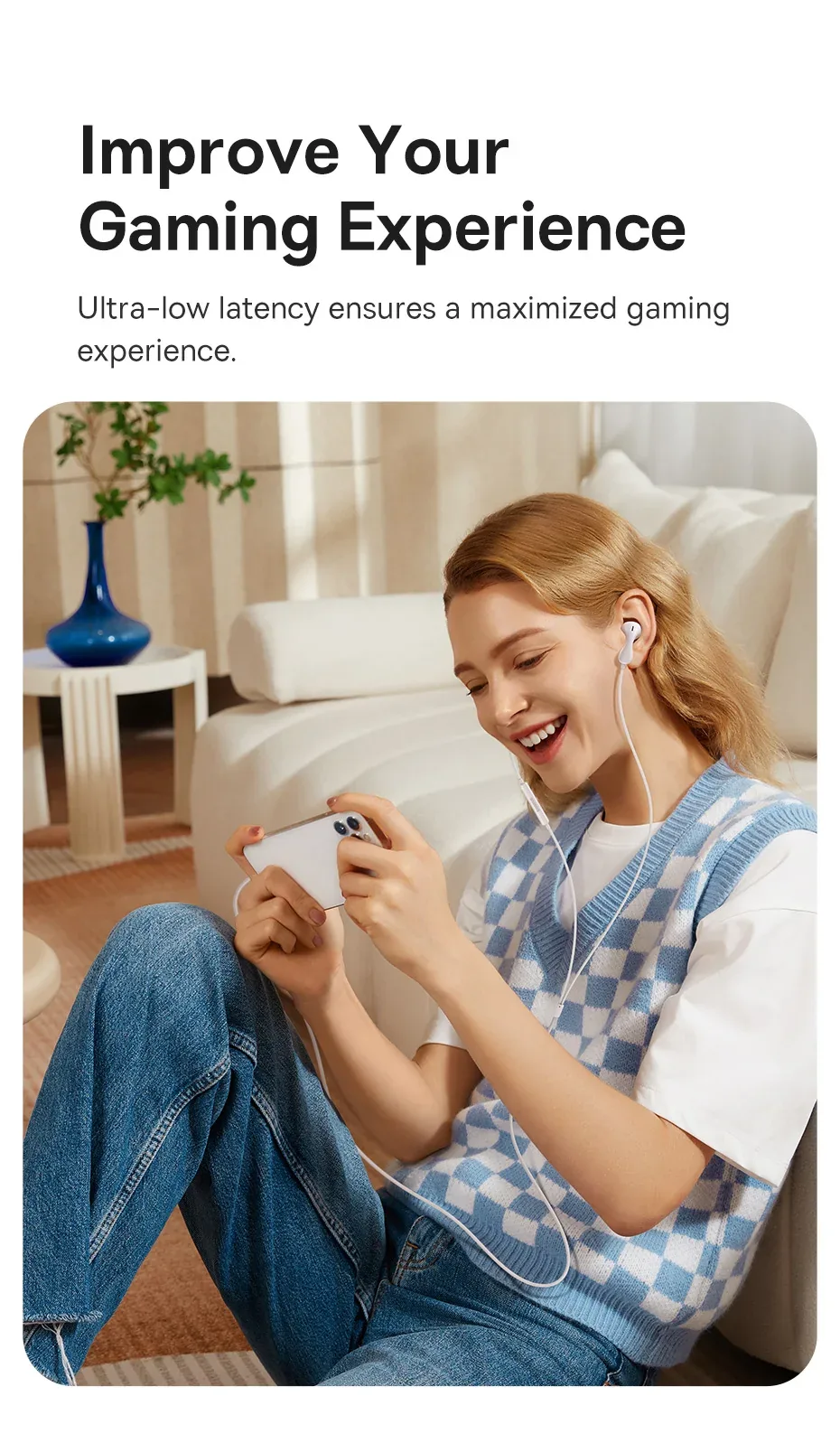 Baseus CZ20 Wired Earphone USB-C Black for Sale in Pakistan