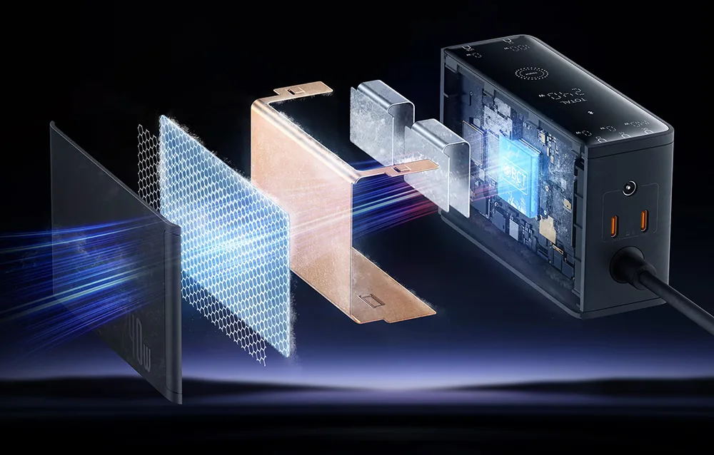 Baseus Digital GaN Intelligent Desktop Fast Charger 240W for Sale in Pakistan