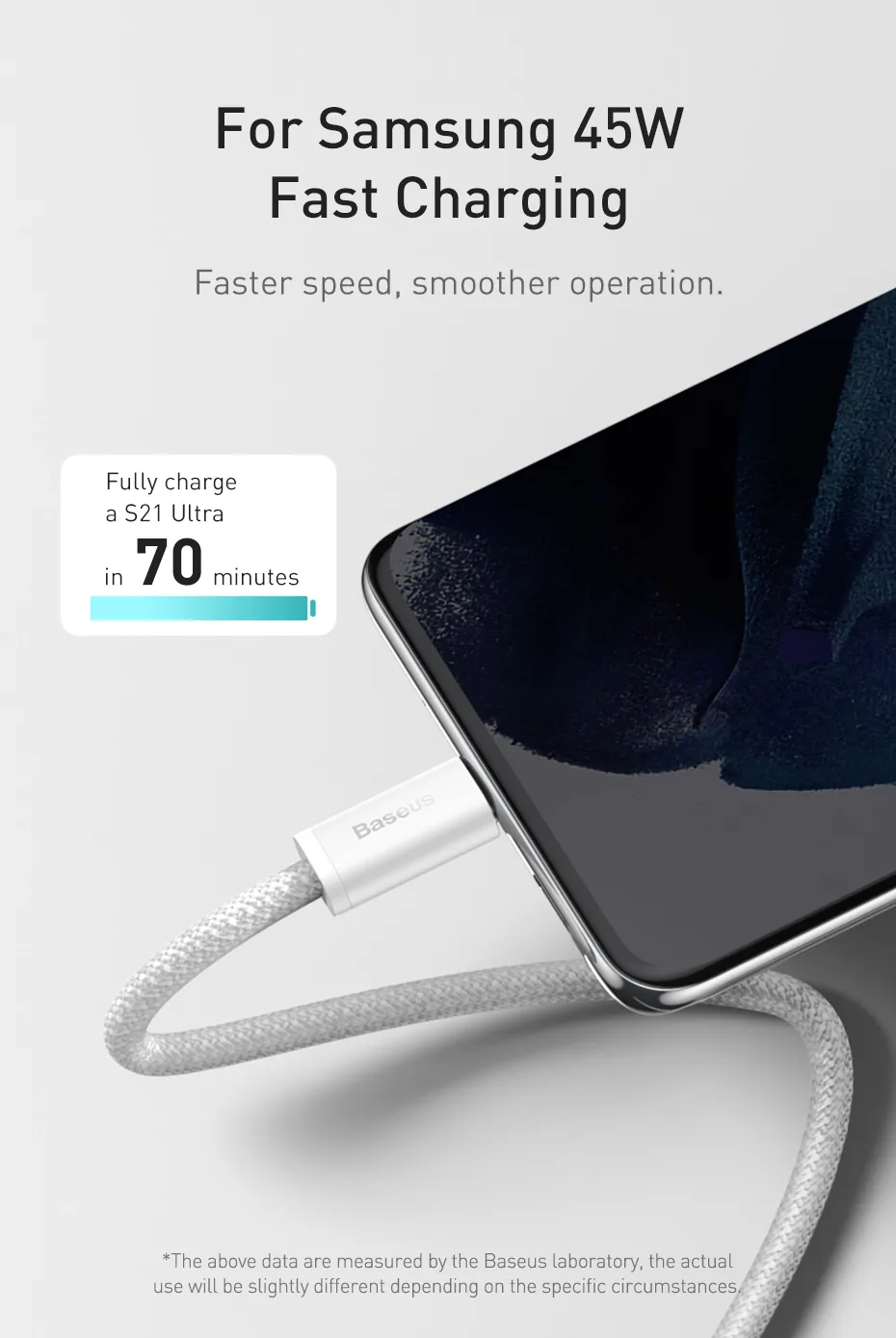 Baseus Dynamic Series Fast Charging Cable USB-C to USB-C 100W for Sale in Pakistan