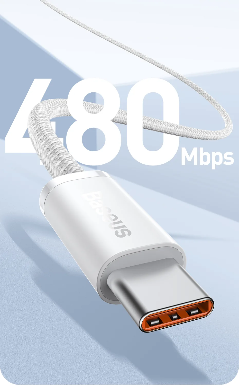 Baseus Dynamic Series Fast Charging Cable USB-C to USB-C 100W for Sale in Pakistan