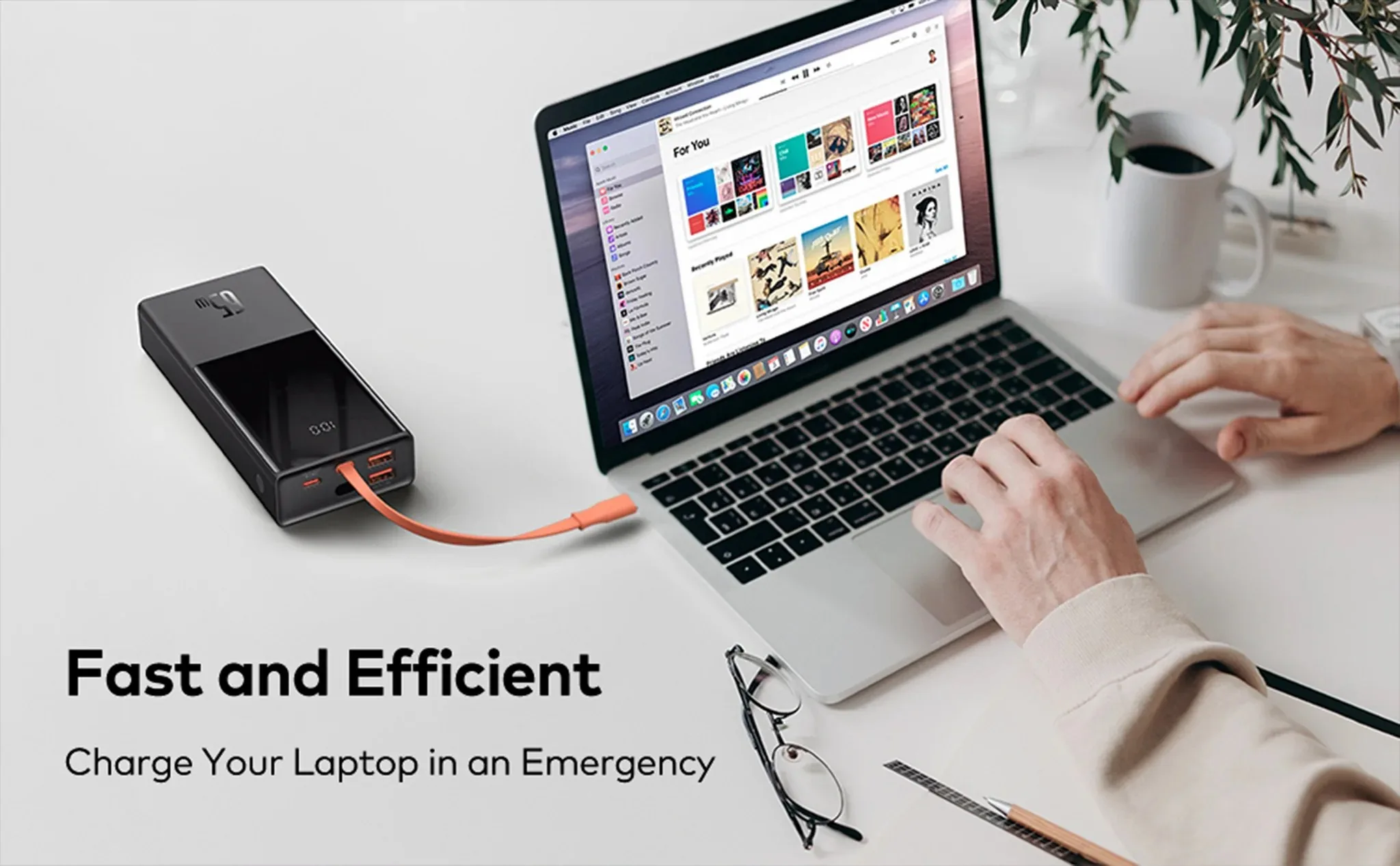 Baseus ELF Digital Display Fast Charging Power Bank 20000mAh 65W Black for Sale in Pakistan