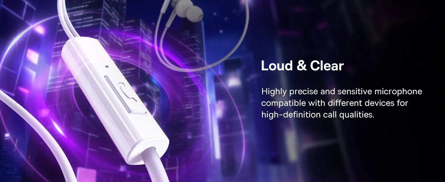 Baseus Encok CZ11 Wired Earphones Cluster Black for Sale in Pakistan