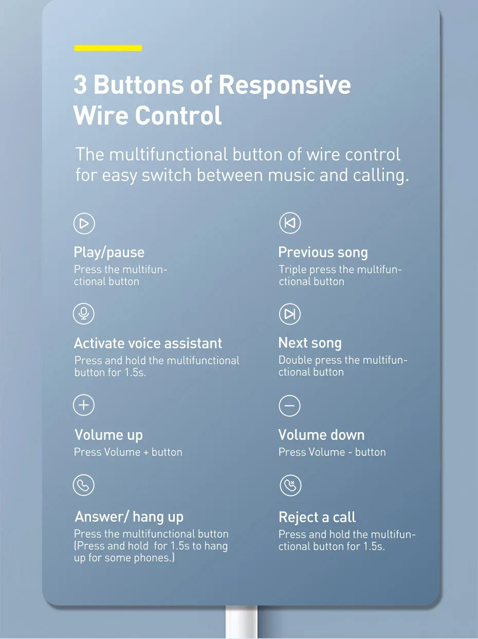 Baseus Encok H17 Aux 3.5mm Wired Earphones for Sale in Pakistan