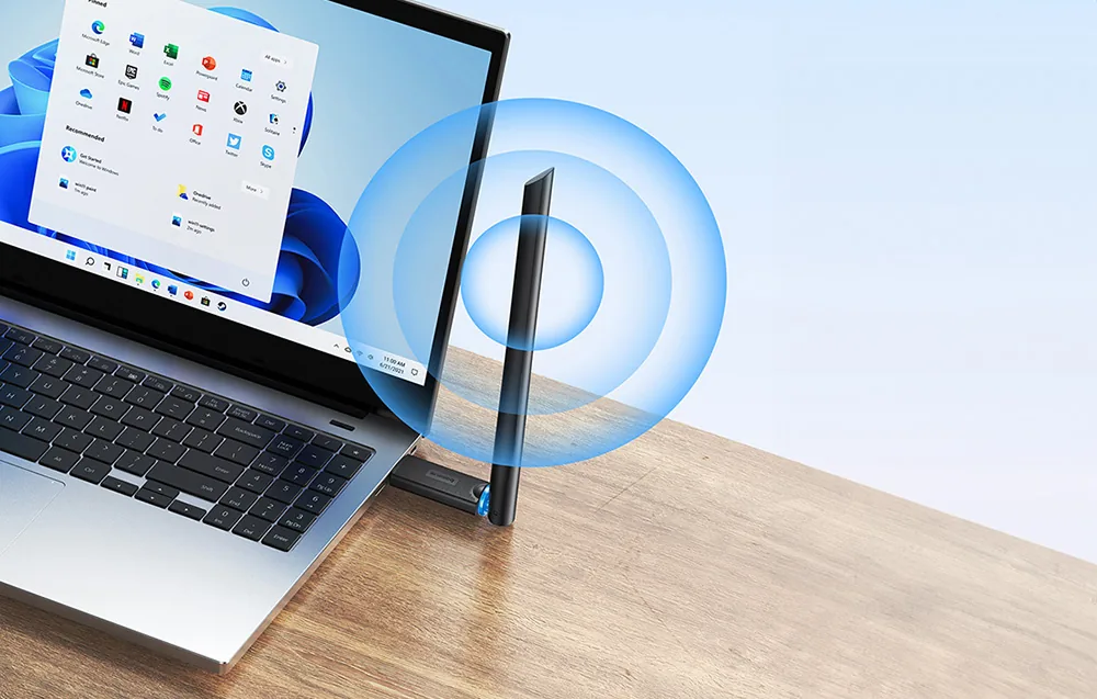 Baseus FastJoy Series 300Mbps WIFI Adapter With External Antenna for Sale in Pakistan