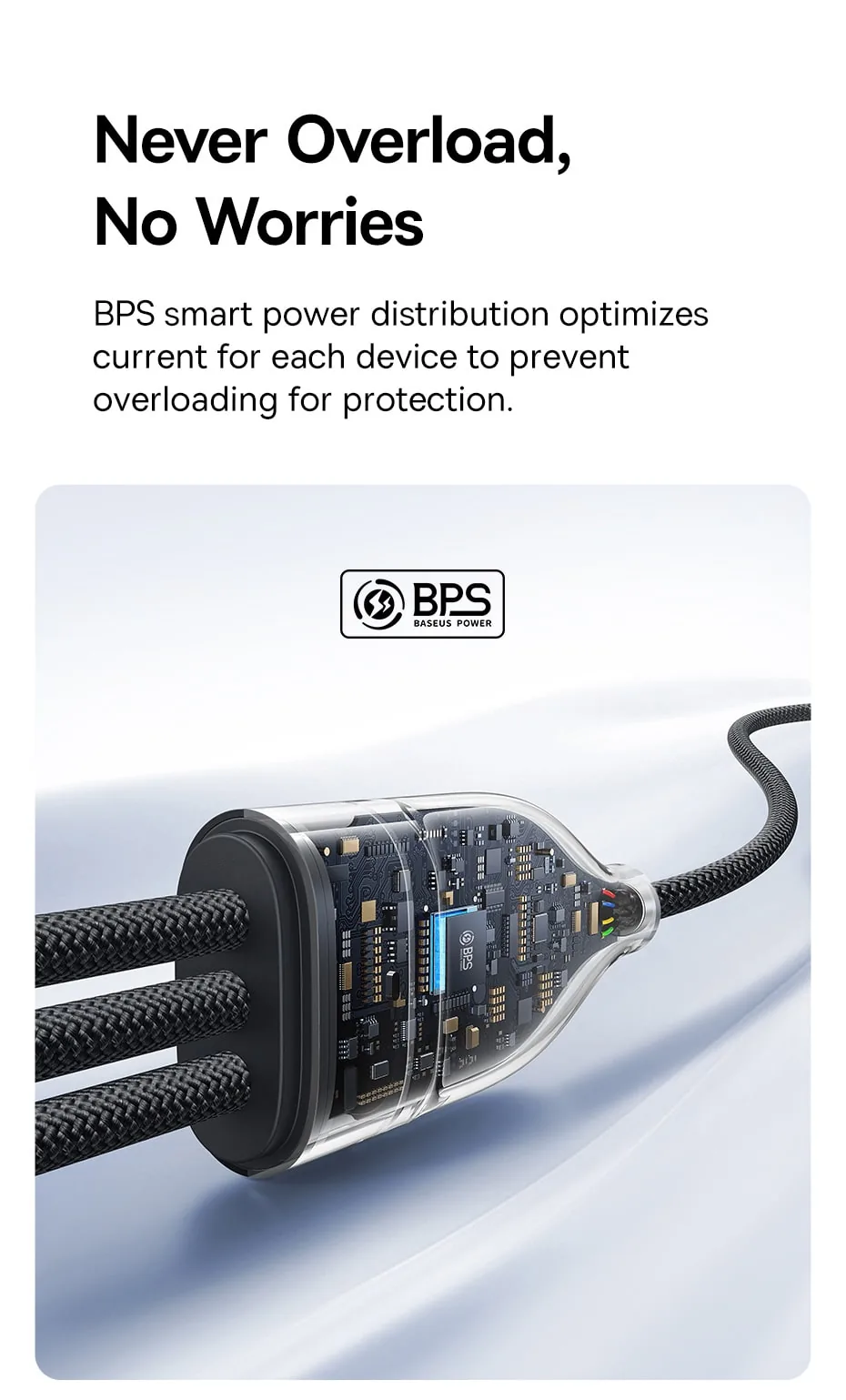 Baseus Flash Series 3 One-for-three Fast Charging Cable Type-C To C++C+L 100W for Sale in Pakistan