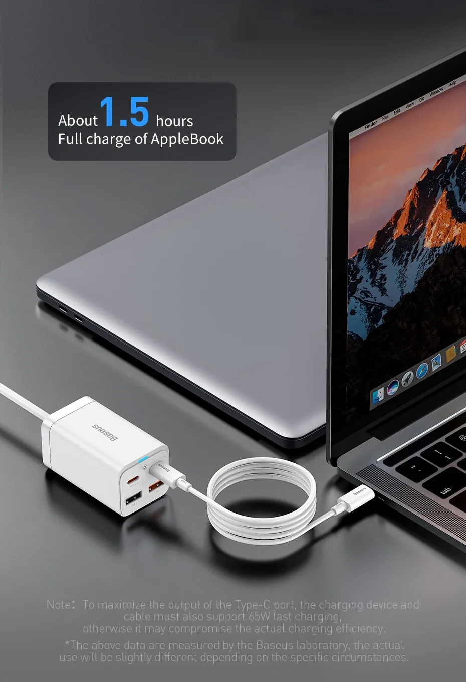 Baseus GaN3 Pro 65W 2U+2C Desktop Power Strip 65W for Sale in Pakistan