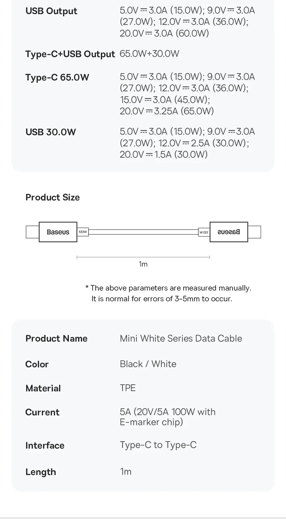 Baseus GaN5 Pro Fast Charger C+U 100W EU Black for Sale in Pakistan