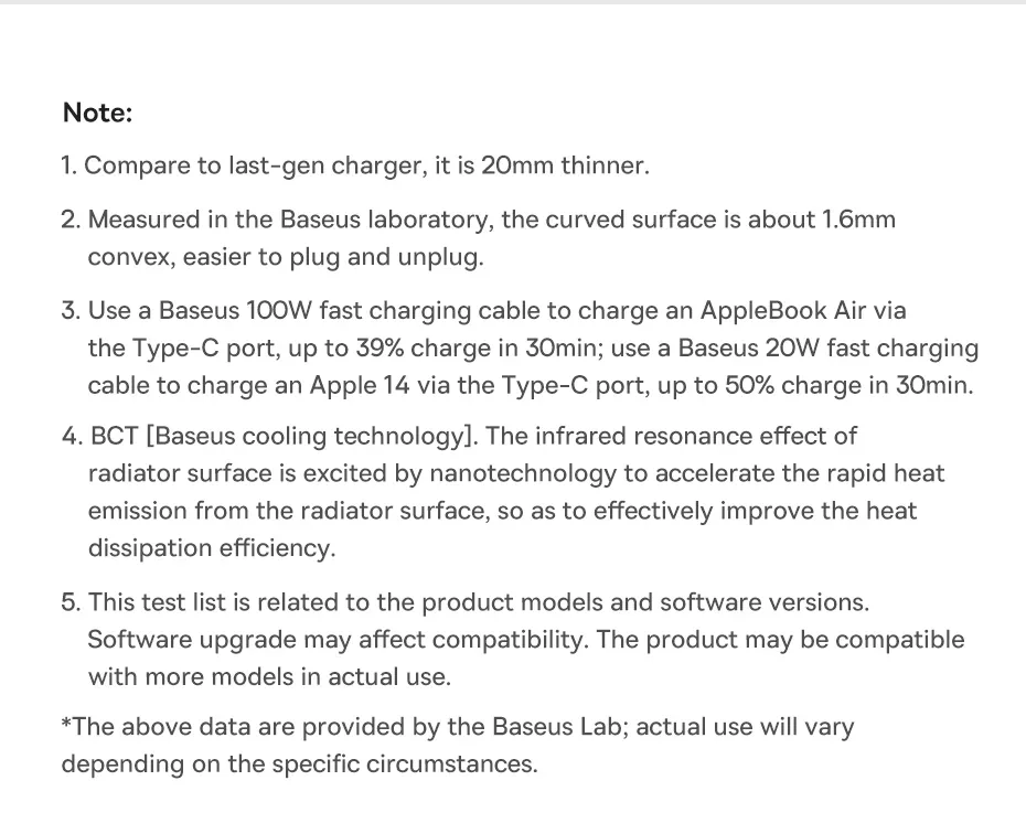 Baseus GaN5 Pro Flat Type-C Wall Charger 65W Universal Plug for Sale in Pakistan