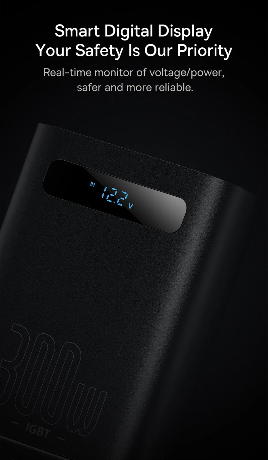 Baseus IGBT Power Car Inverter 300W (220V CN/EU ) Black for Sale in Pakistan