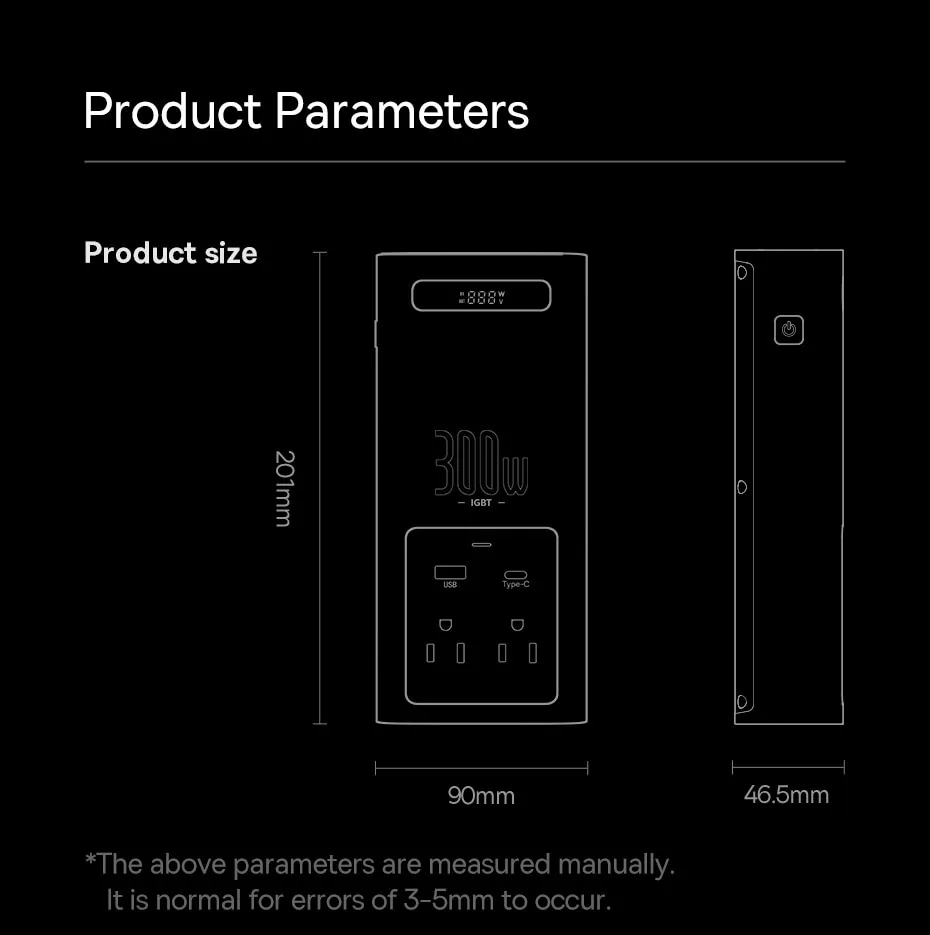 Baseus IGBT Power Car Inverter 300W (220V CN/EU ) Black for Sale in Pakistan