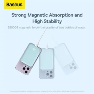 Baseus Magnetic Mini Wireless Fast Charge Power Bank 10000mAh 20W Black for Sale in Pakistan