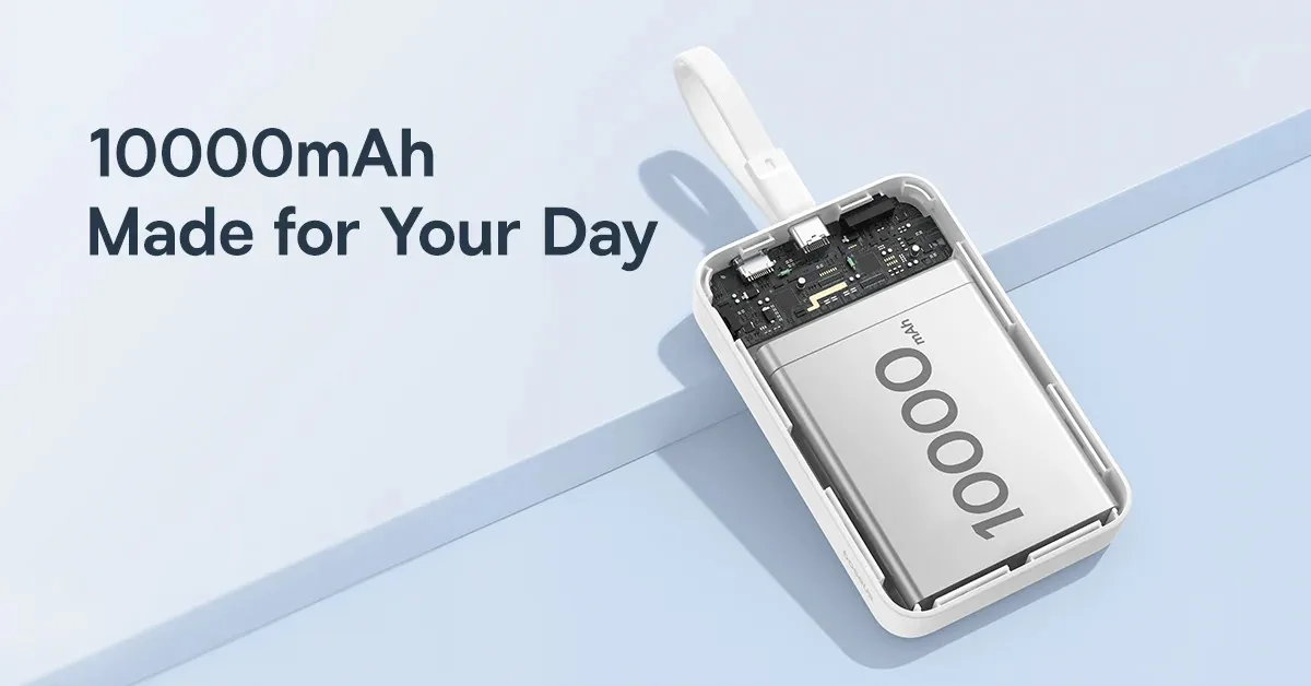 Baseus Magnetic Mini Wireless Fast Charge Power Bank 10000mAh 30W Black for Sale in Pakistan