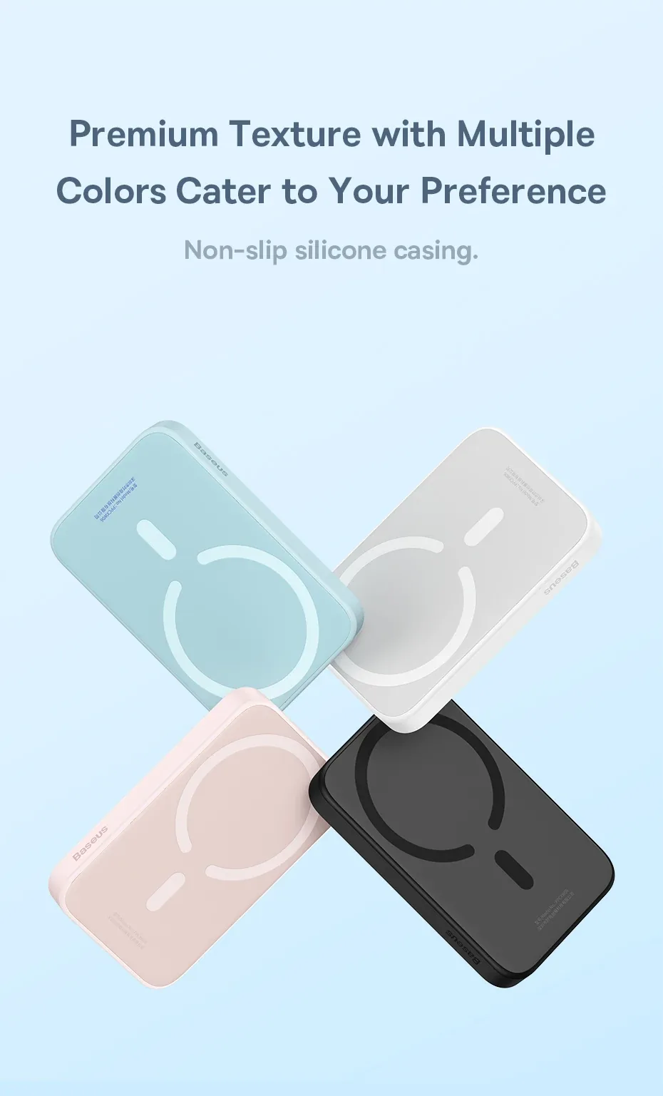 Baseus Magnetic Mini Wireless Fast Charge Power Bank 6000mAh 20W for Sale in Pakistan