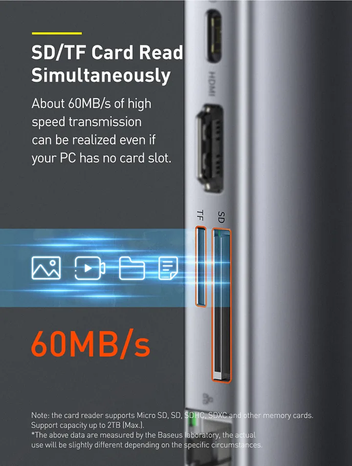 Baseus Metal Gleam Series 9 in 1 Multifunctional Type-C HUB Docking Station – CAHUB-CU0G for Sale in Pakistan