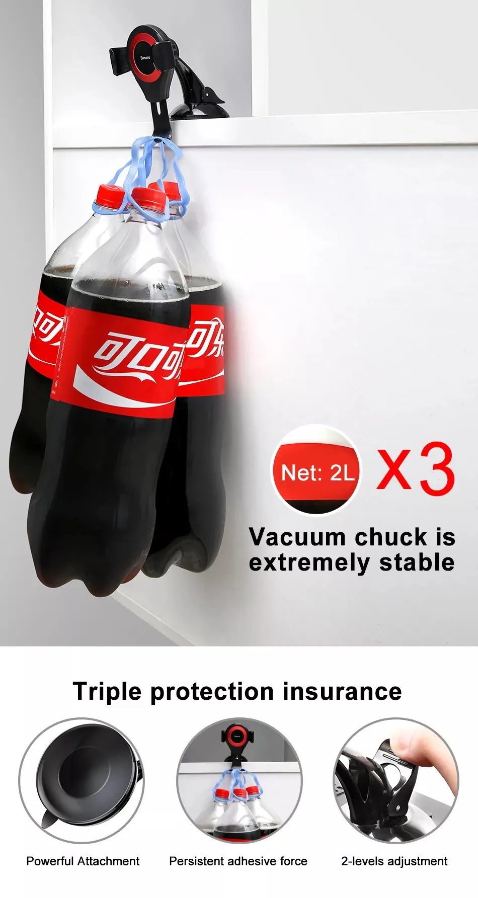 Baseus Osculum Type Gravity Car Mount Holder Black for Sale in Pakistan