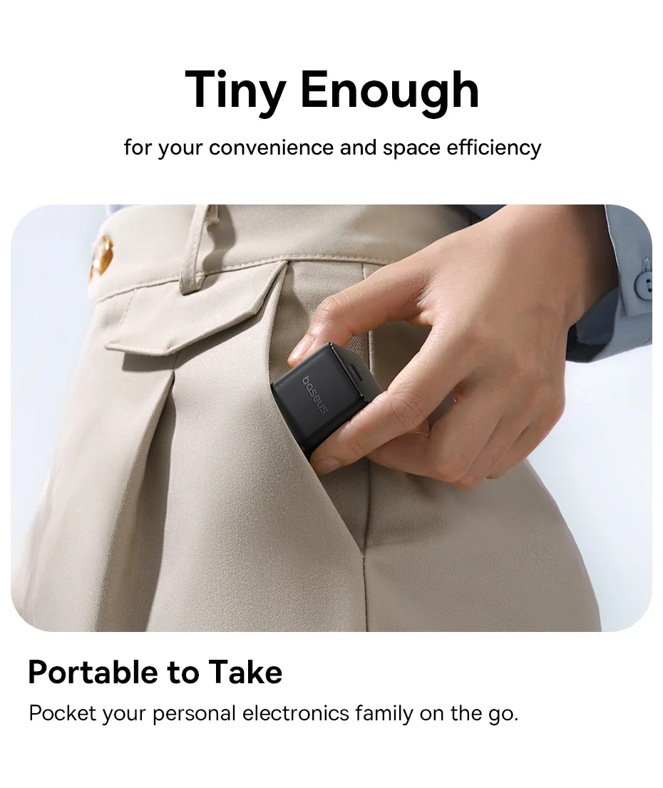 Baseus Palm Series Fast Charger 1C 30W for Sale in Pakistan