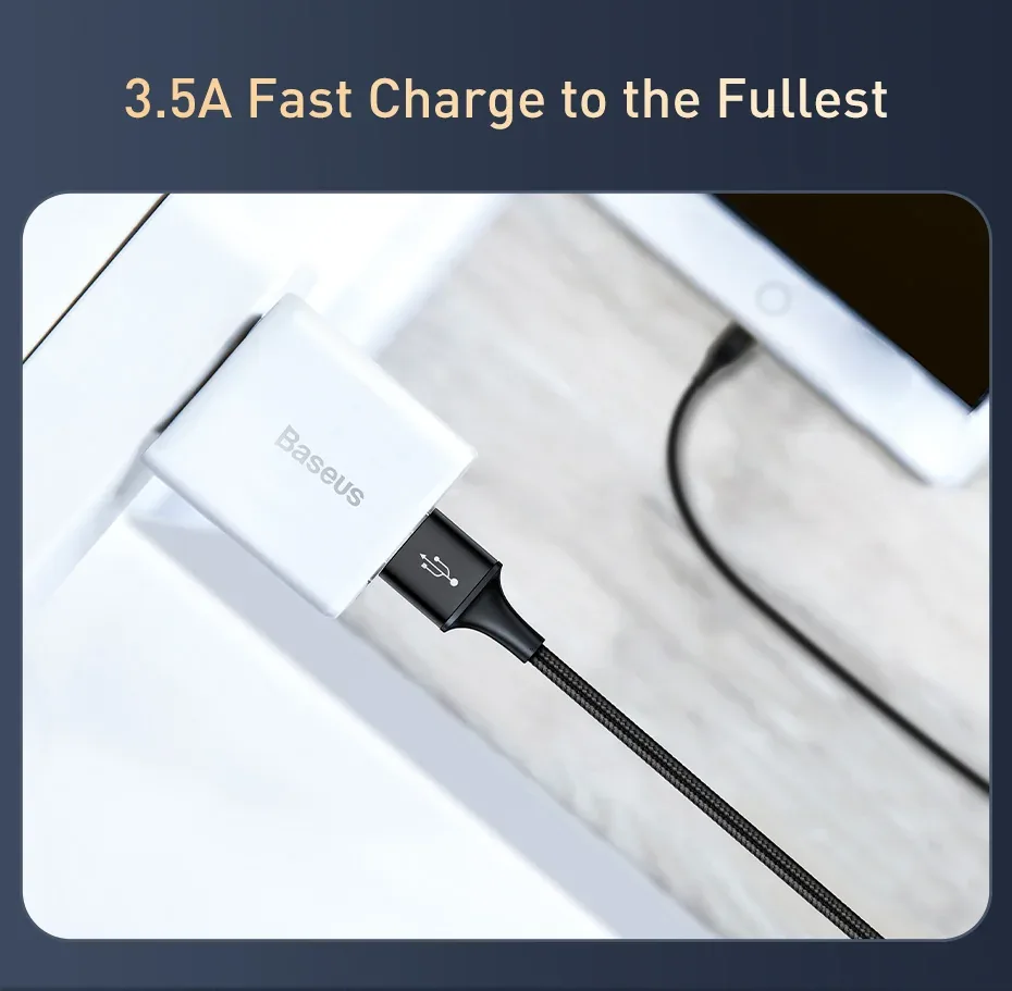 Baseus Rapid Series USB 3-in-1 Cable For IP+Micro+Type-C for Sale in Pakistan