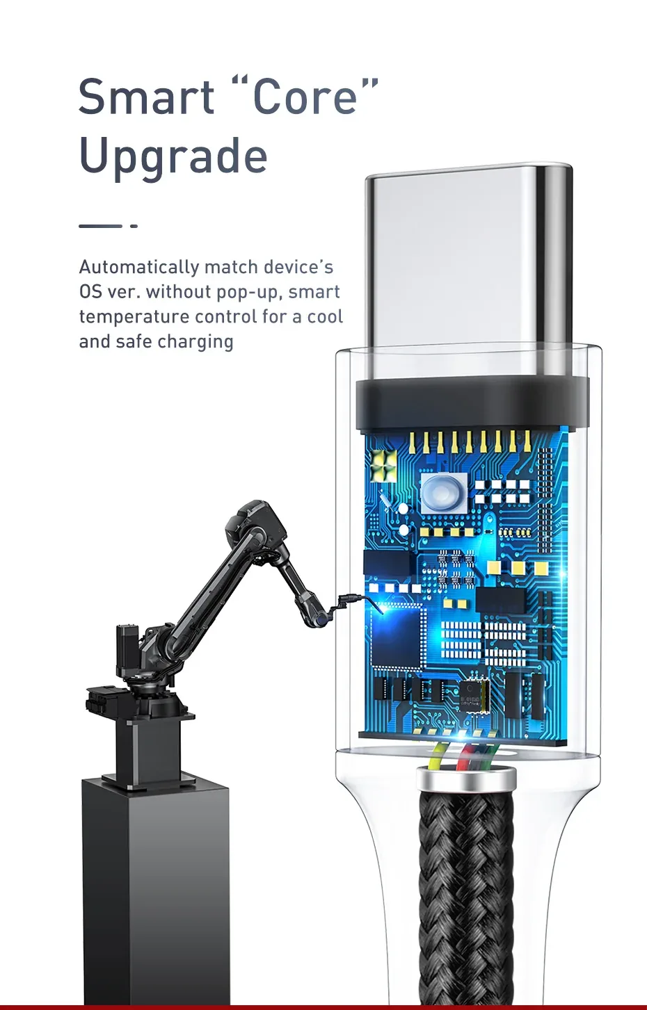 Baseus Rapid Series USB 3-in-1 Cable For IP+Micro+Type-C for Sale in Pakistan
