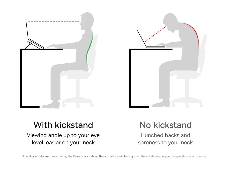 Baseus Slim Laptop Kickstand (2 PCS) Black for Sale in Pakistan