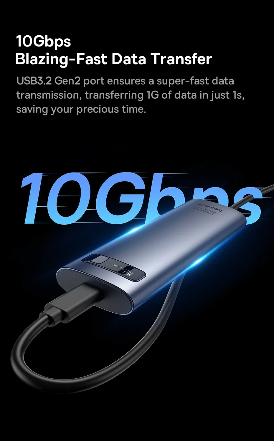 Baseus SSD Enclosure FlyJoy Series (M.2 NVMe and SATA) for Sale in Pakistan