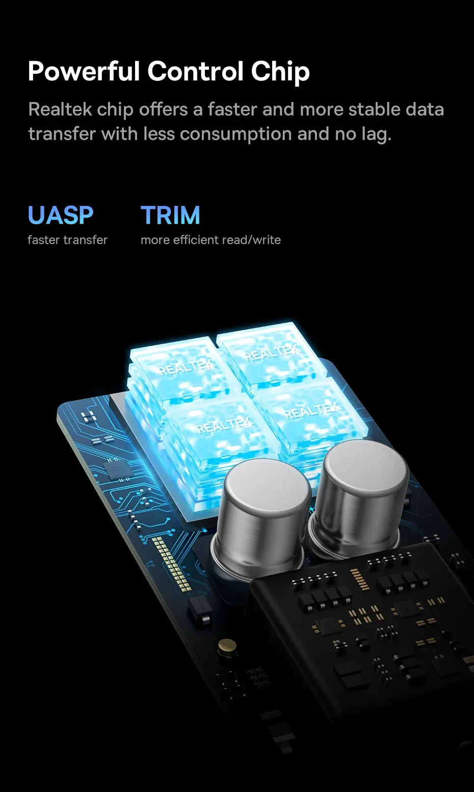 Baseus SSD Enclosure FlyJoy Series (M.2 NVMe and SATA) for Sale in Pakistan