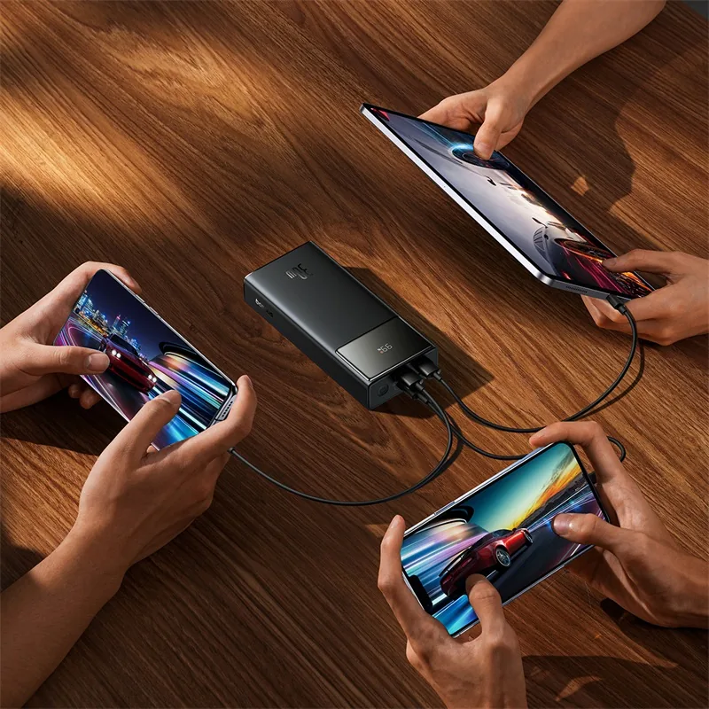 Baseus Star-Lord Digital Display Fast Charging Power Bank 30000mAh 30W Cluster Black for Sale in Pakistan