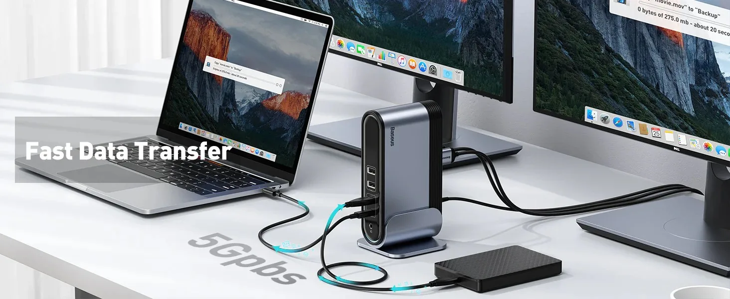 Baseus UnionJoy 14-Port Three-Screen Multifunctional Type-C HUB for Sale in Pakistan