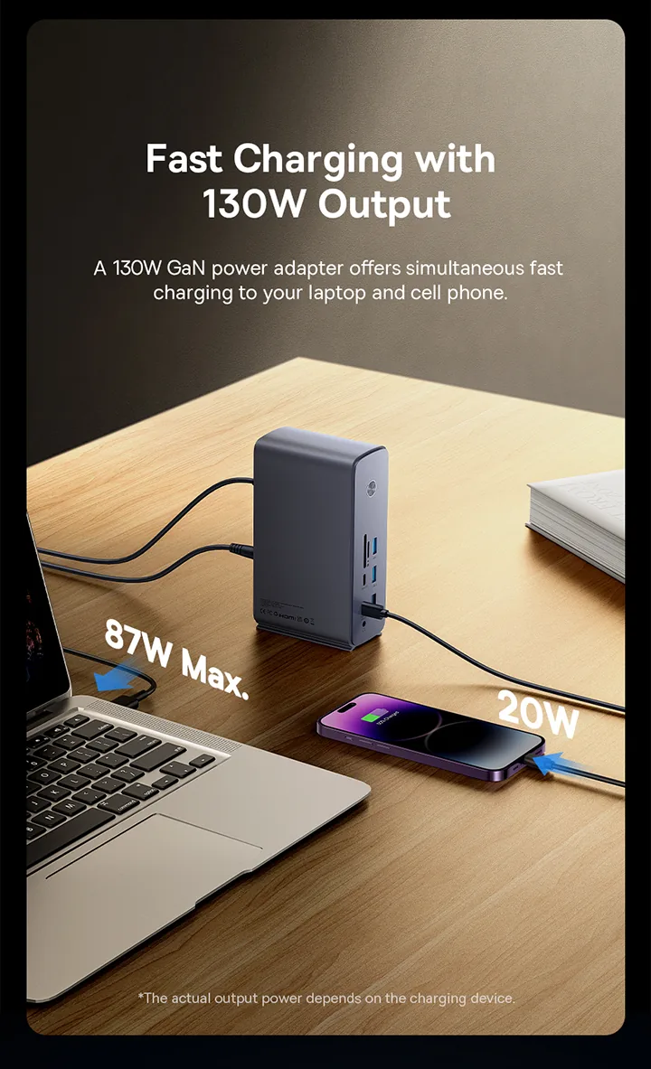 Baseus UnionJoy Pro 17 Port Four-Screen Multifunctional HUB Docking Station for Sale in Pakistan