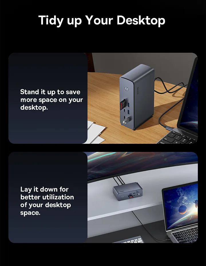 Baseus UnionJoy Pro 17 Port Four-Screen Multifunctional HUB Docking Station for Sale in Pakistan