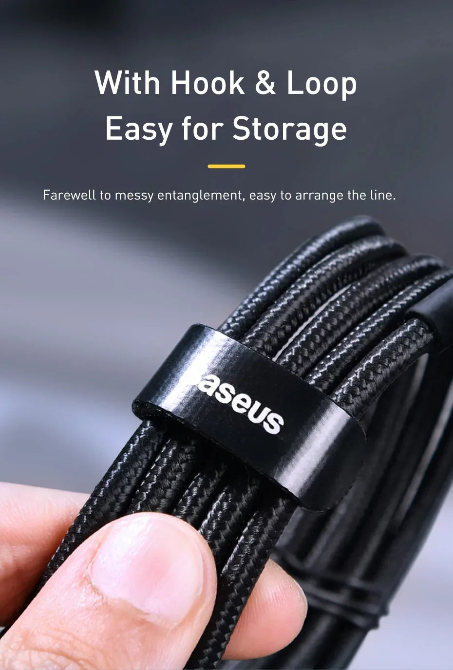 Baseus USB-C to USB-C PD QC Cable 100W 5A 2Meters for Sale in Pakistan
