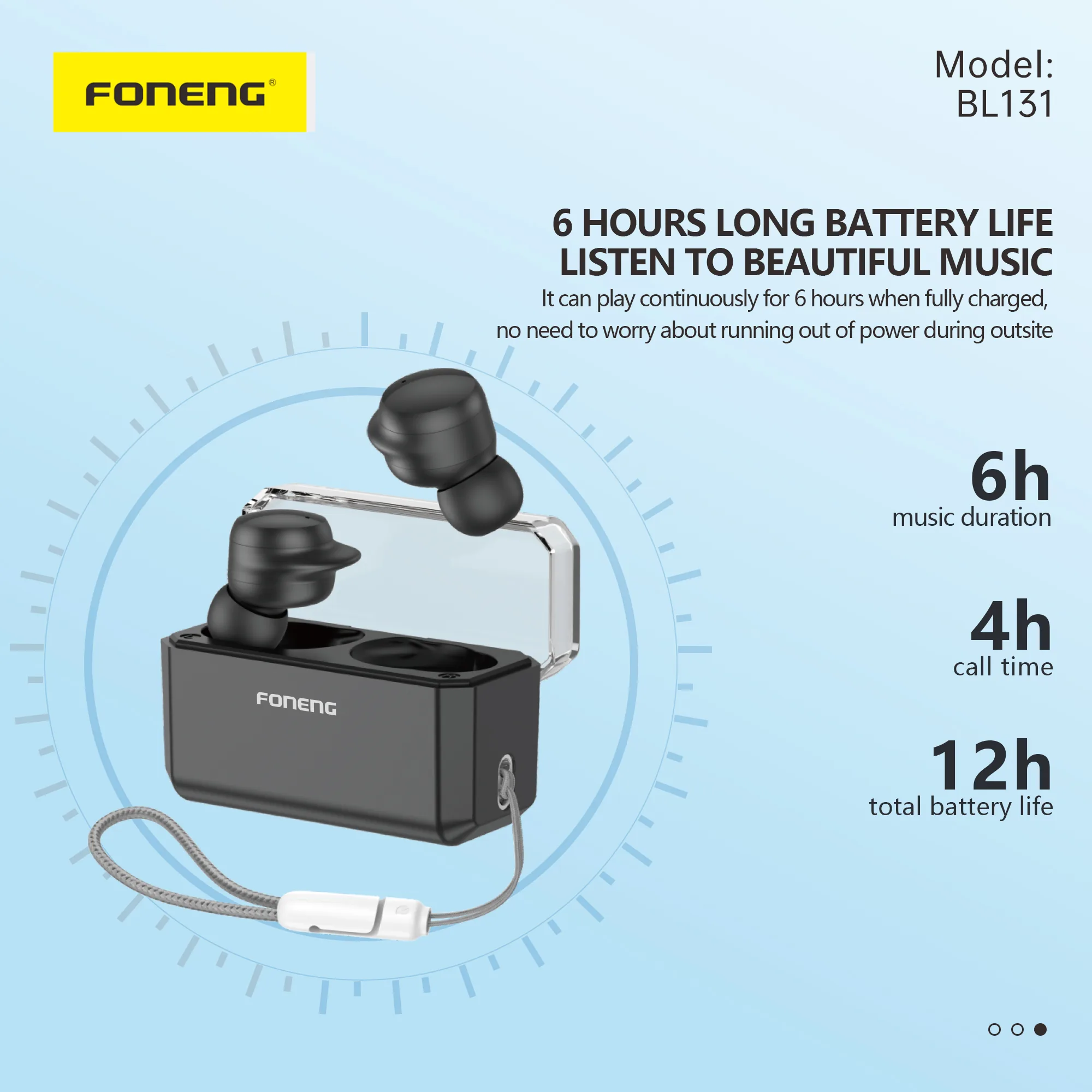 Foneng BL131 Bean Style TWS Wireless Earphone for Sale in Pakistan