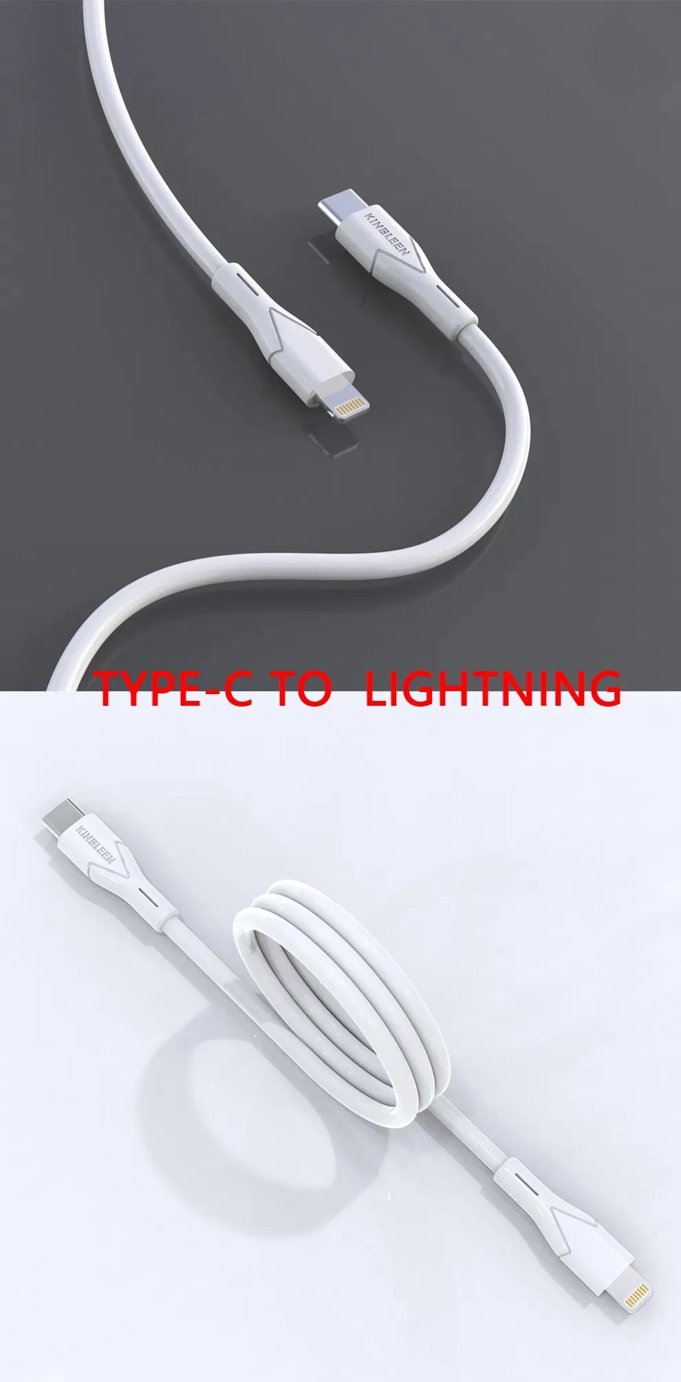 KINGLEEN TYPE C TO IPHONE PD 20W DATA CABLE K52P for Sale in Pakistan