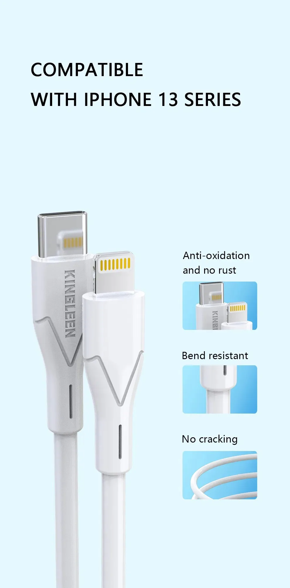 KINGLEEN TYPE C TO IPHONE PD DATA CABLE K15 for Sale in Pakistan