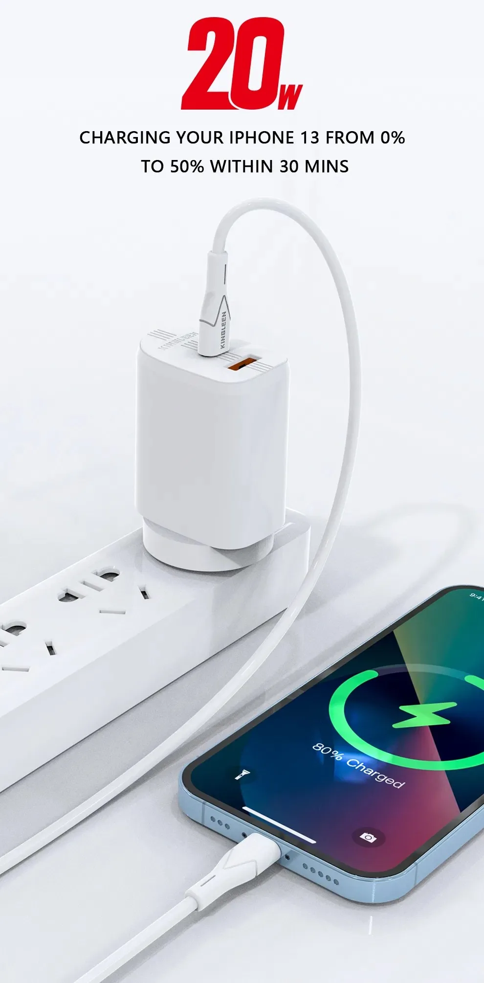 KINGLEEN TYPE C TO IPHONE PD DATA CABLE K15 for Sale in Pakistan