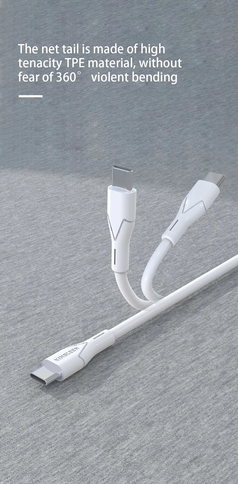 KINGLEEN TYPE C TO TYPE C 5A DATA CABLE K52C 1.2meters for Sale in Pakistan