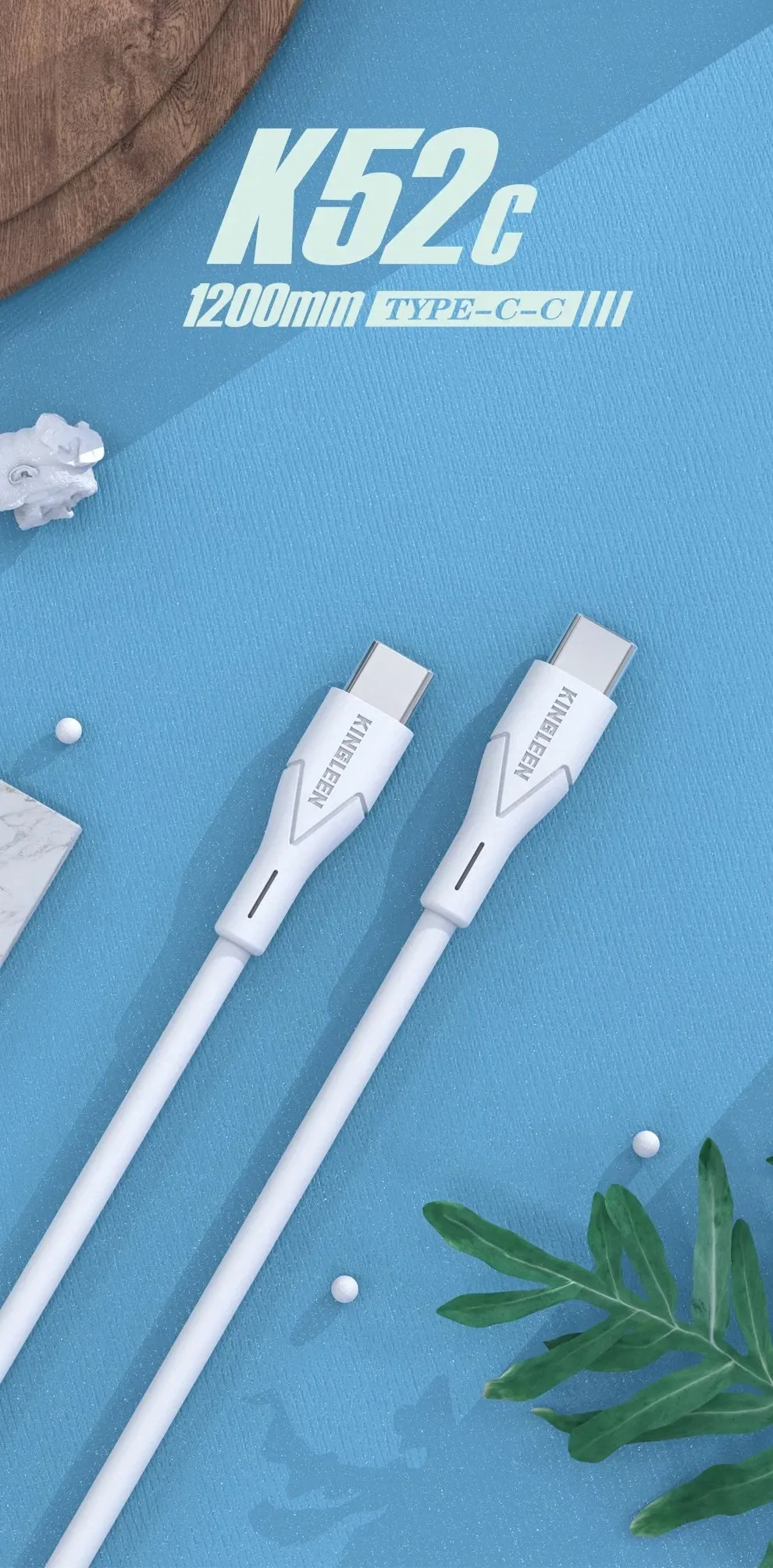 KINGLEEN TYPE C TO TYPE C 60W DATA CABLE 1Meter K26C for Sale in Pakistan