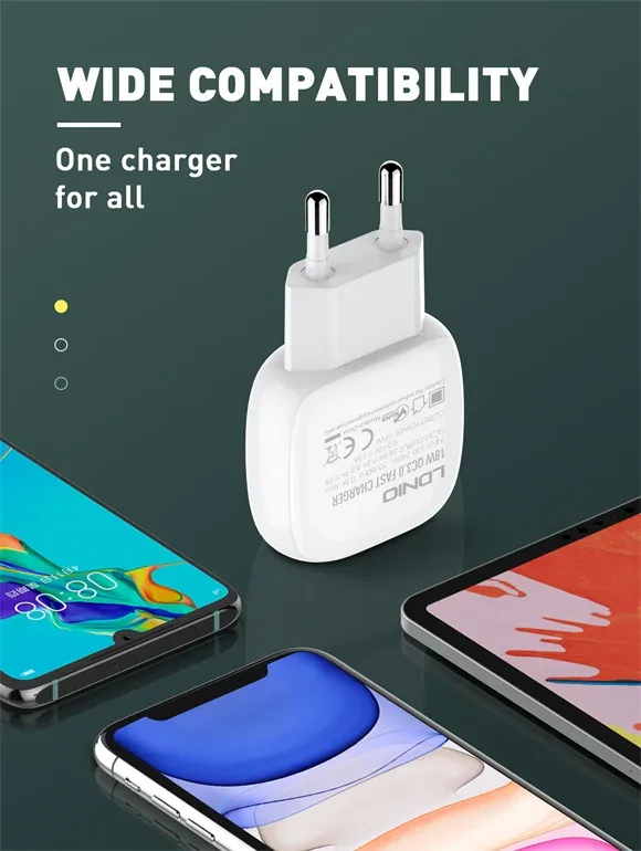 LDNIO 18W QC3.0 Fast Charger A1306Q for Sale in Pakistan