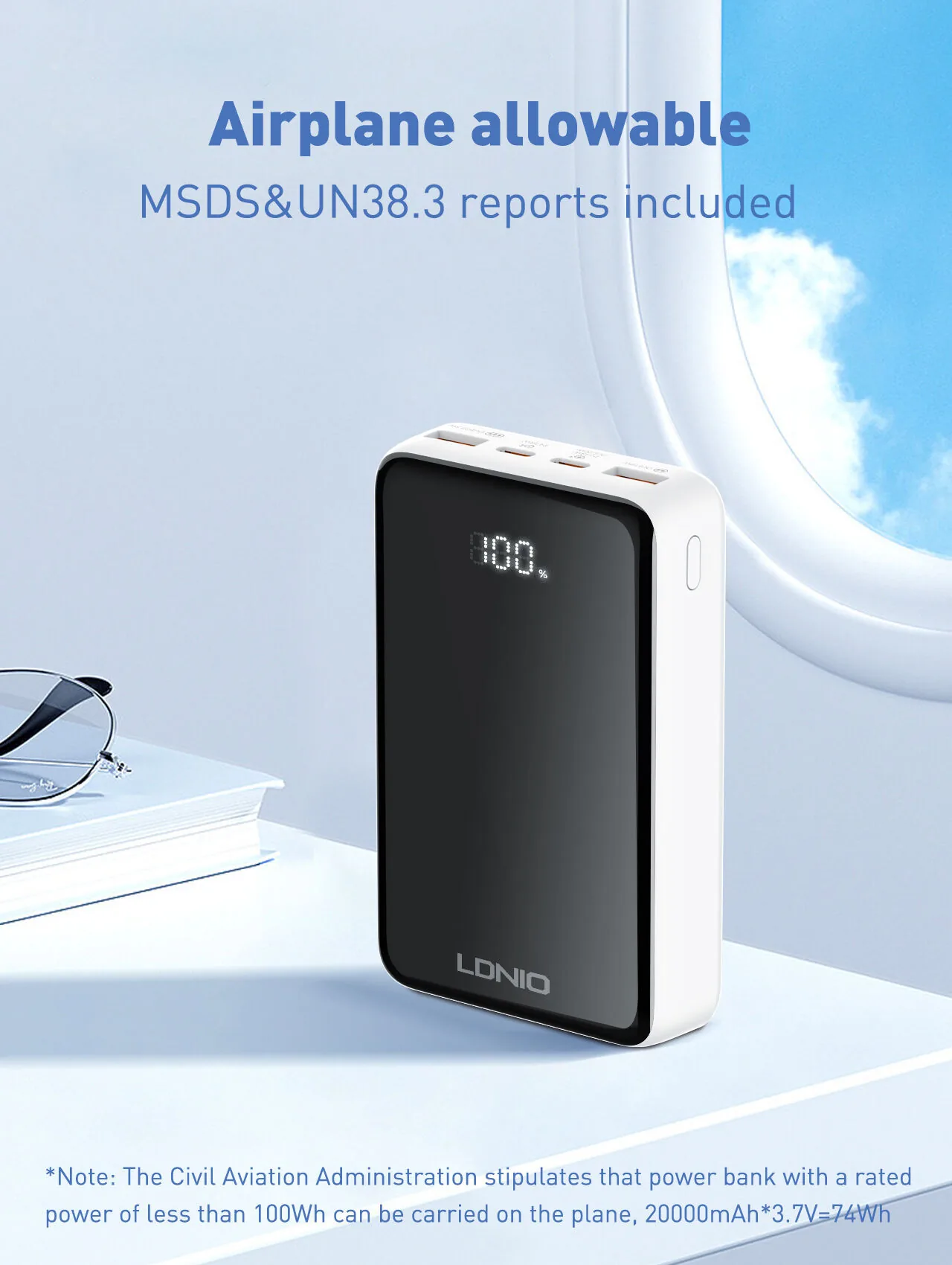 LDNIO 20000mAh Digital Display Power Bank PQ22 for Sale in Pakistan