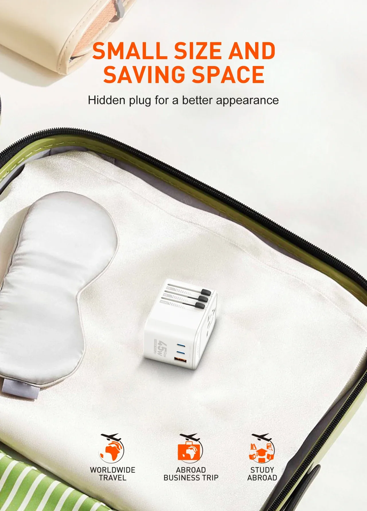 Ldnio 45W GaN Travel Adapter Z8 for Sale in Pakistan