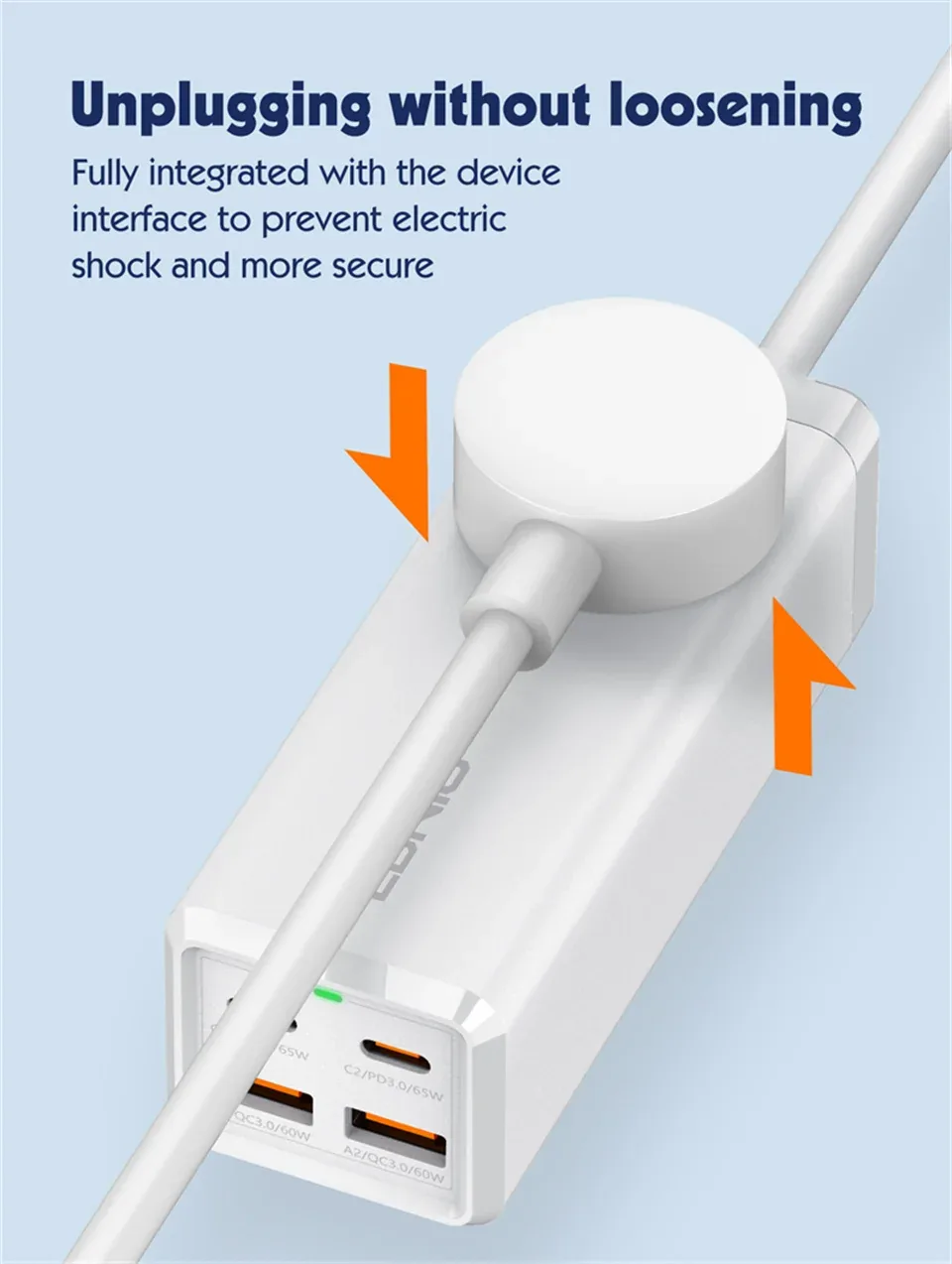 LDNIO 65W Desktop Power Strip SC1418 White for Sale in Pakistan