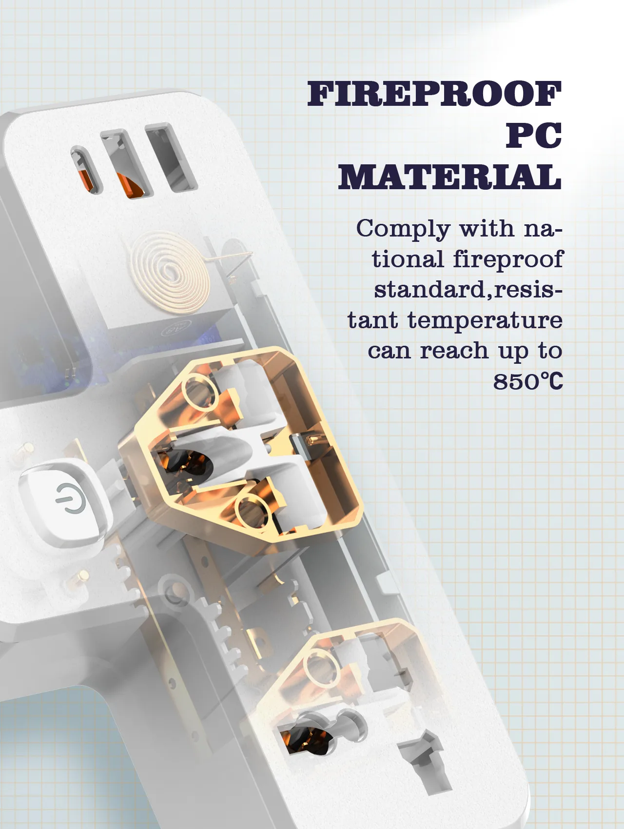 LDNIO SC2311 Power Extension USB-C 20W PD For Mac, 2 X USB-A with LAMP for Sale in Pakistan