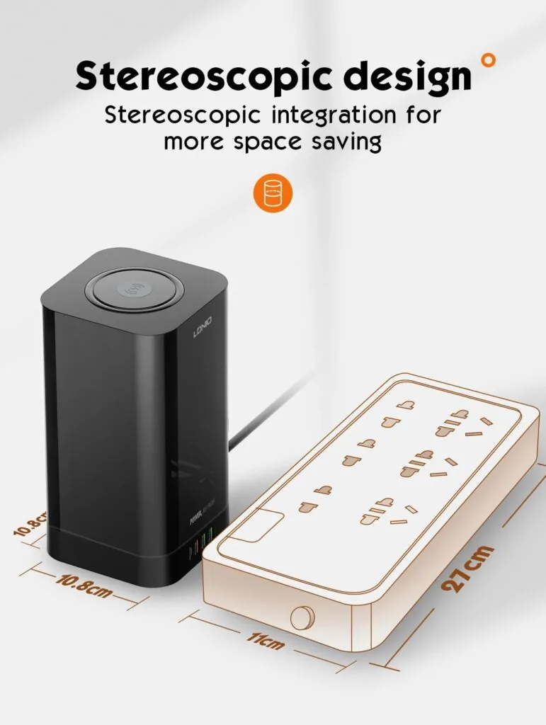 LDNIO SKW6457 Tower Extension Power Socket for Sale in Pakistan