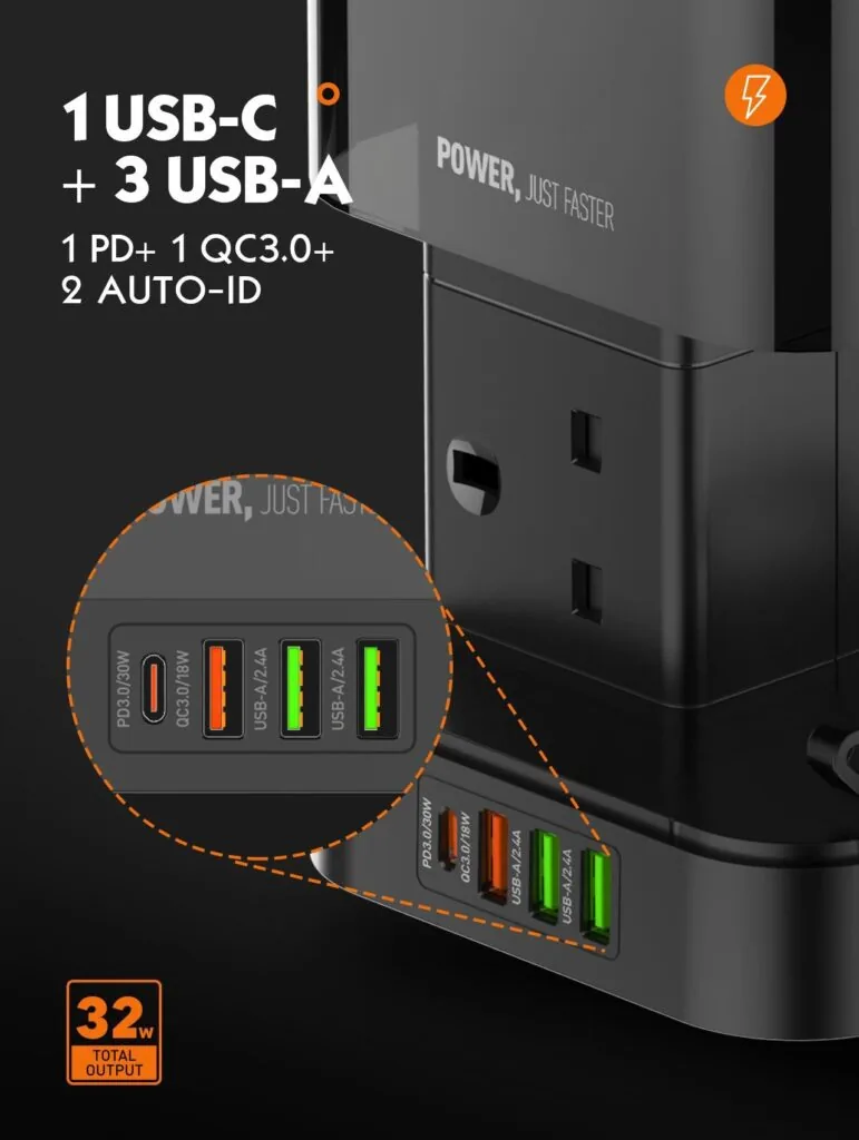 LDNIO SKW6457 Tower Extension Power Socket for Sale in Pakistan