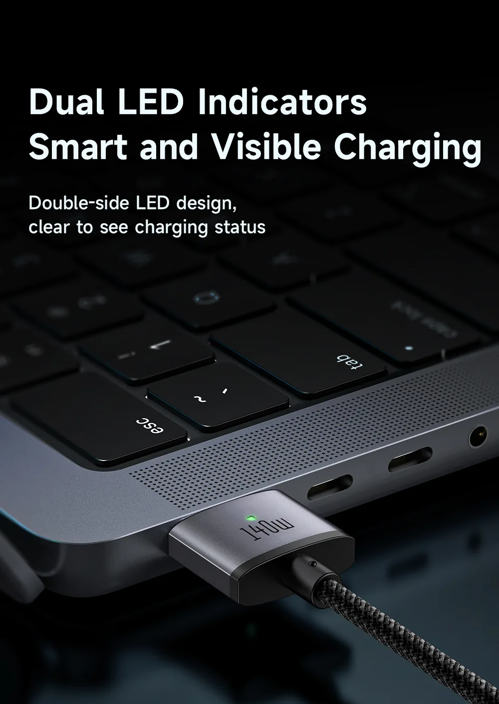 MCDODO 140W USB-C TO MAGSAFE 3 MAGNETIC CABLE for Sale in Pakistan