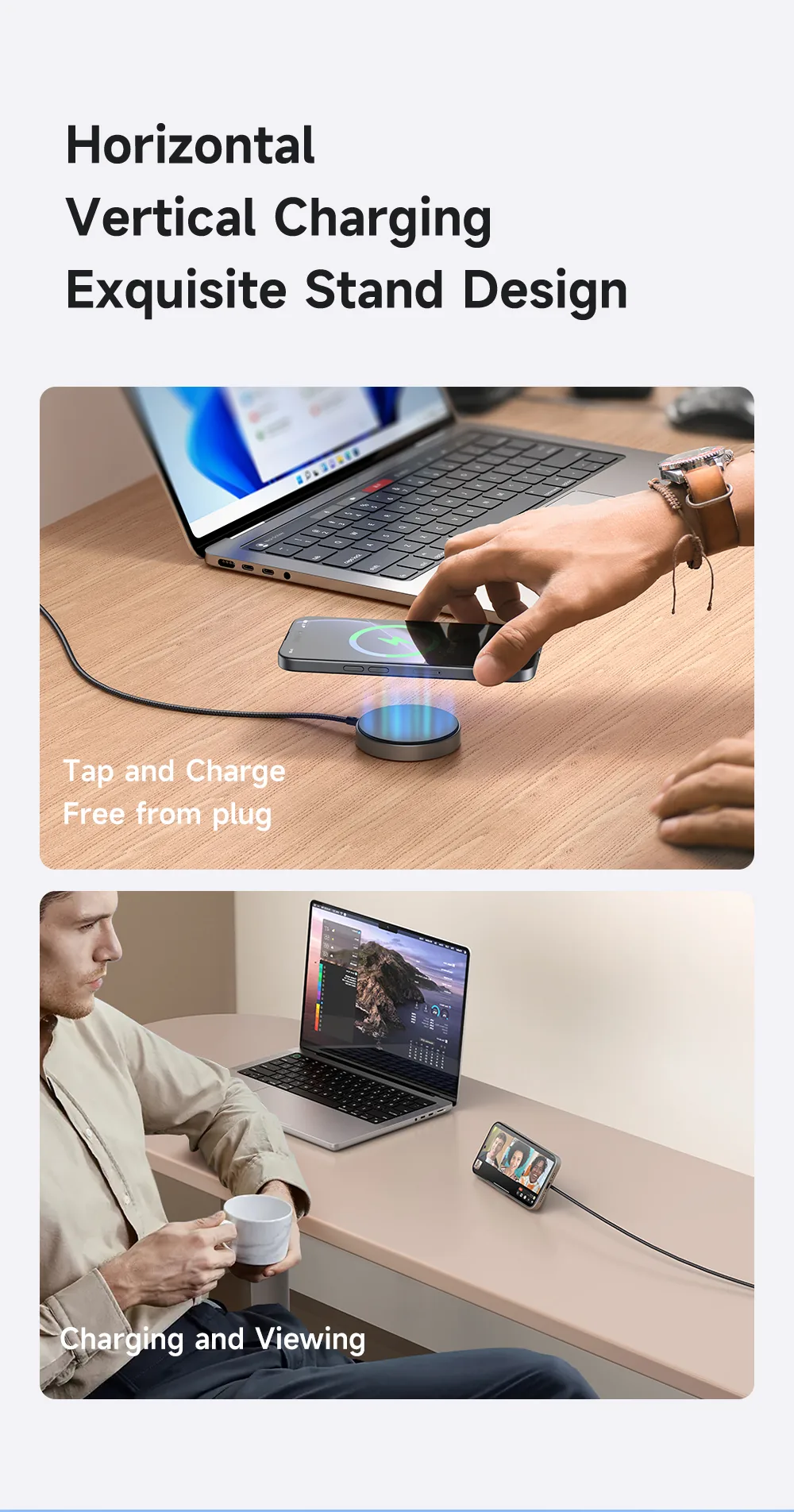 Mcdodo 15W Magnetic Wireless Charger With Foldable Stand CH-550 for Sale in Pakistan