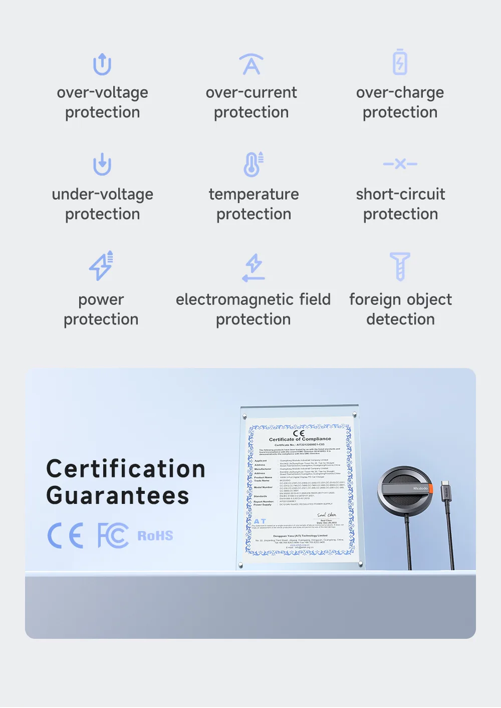 Mcdodo 15W Magnetic Wireless Charger With Foldable Stand CH-550 for Sale in Pakistan