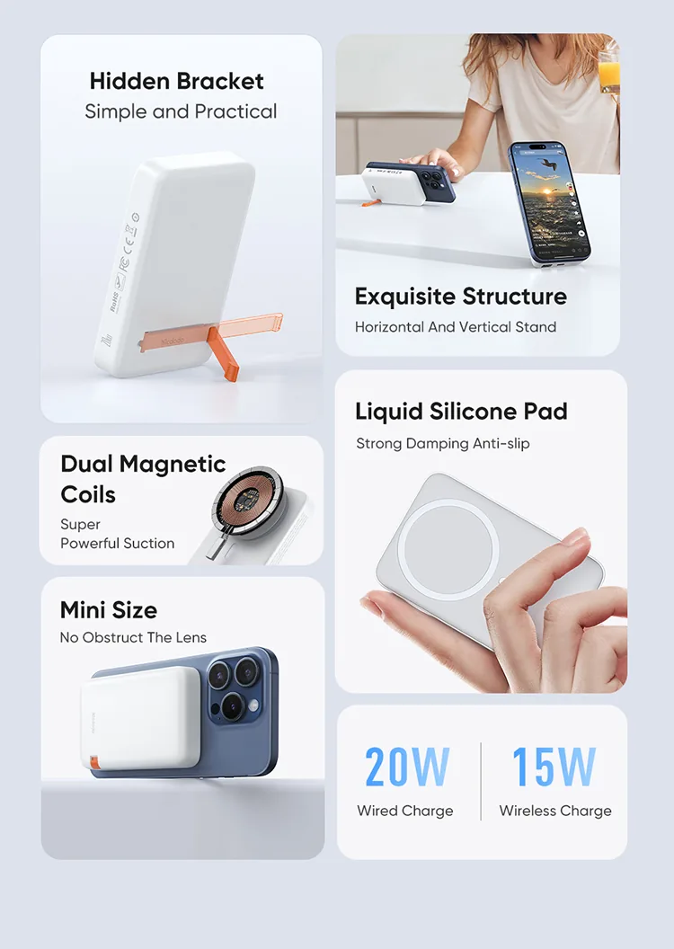 MCDODO 20W MAGNETIC WIRELESS POWER BANK 10000MAH for Sale in Pakistan