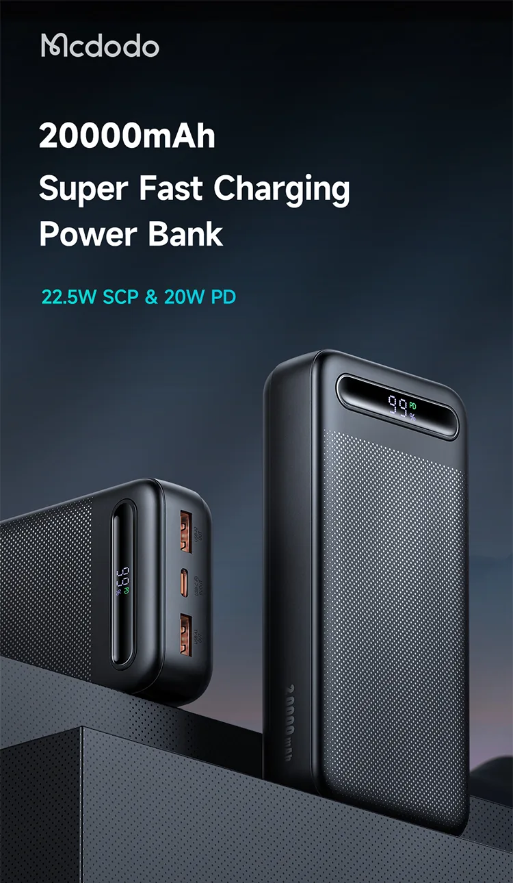 MCDODO 22.5W 20000mAH Power Bank MC-3891 for Sale in Pakistan
