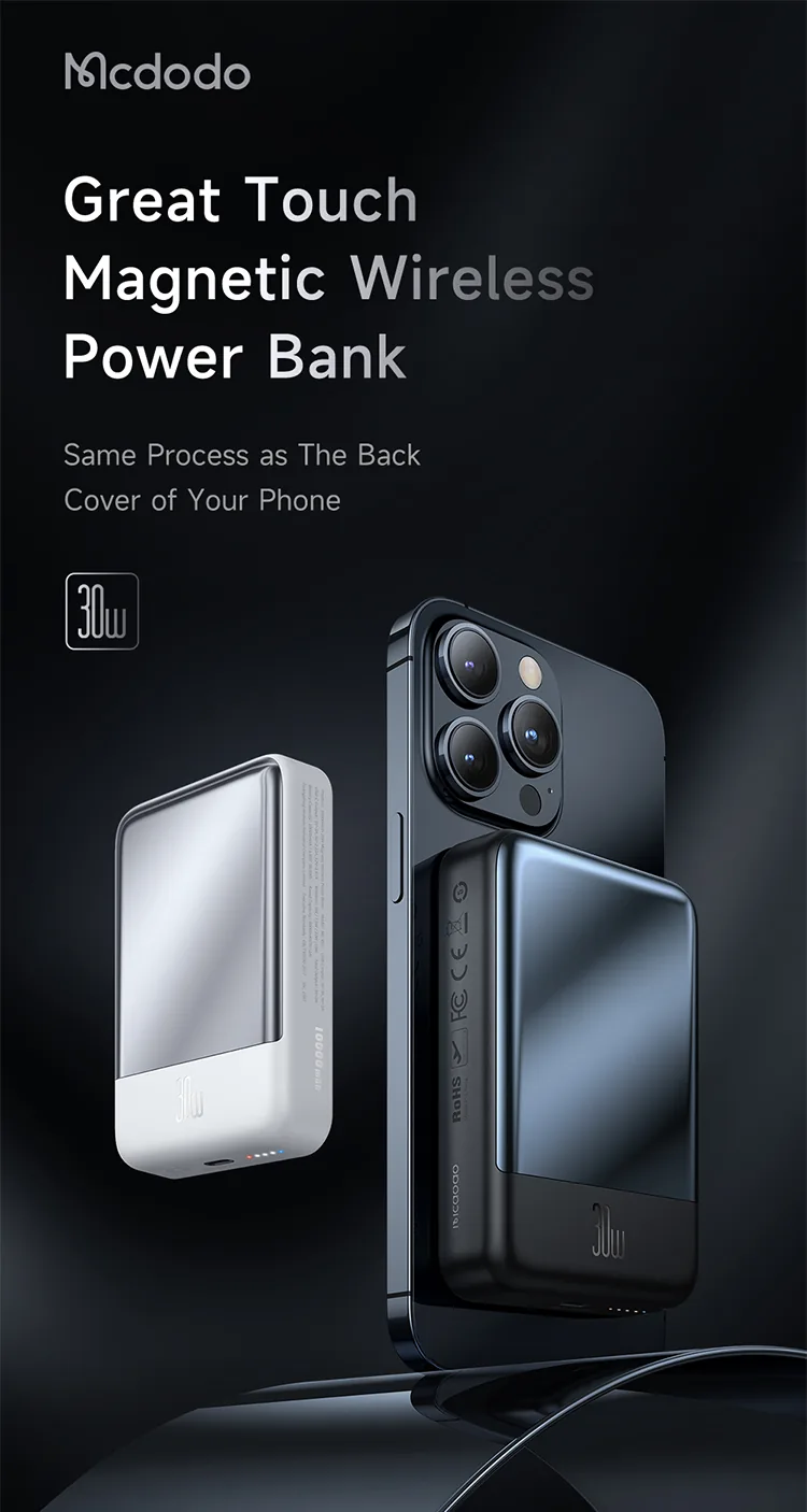 MCDODO 30W MAGNETIC WIRELESS 10000MAH POWER BANK MC5931 for Sale in Pakistan
