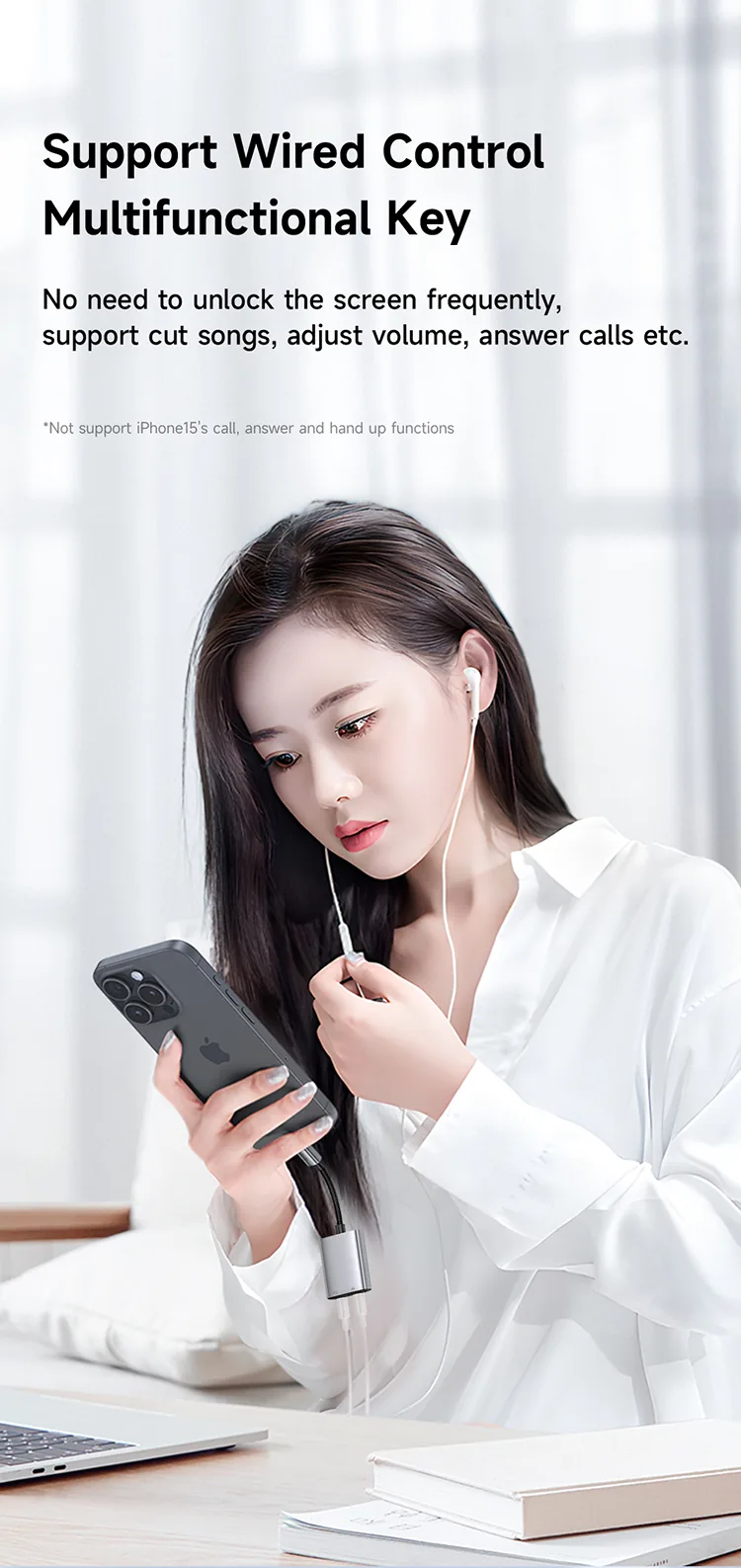 MCDODO CA-5570 2 IN 1 USB-C TO DUAL USB-C AUDIO ADAPTER for Sale in Pakistan